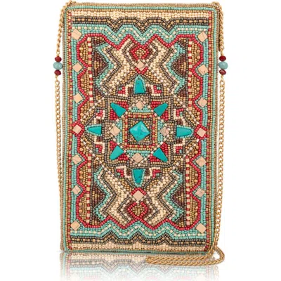 Mary Frances Accessories Turquoise Trail Crossbody Phone Bag