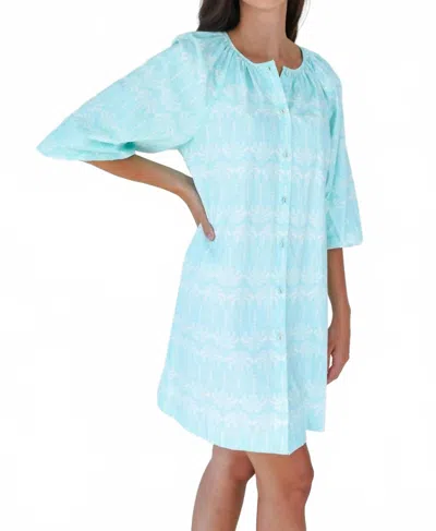 Mary George Emma Dress In Worth Palm In Blue