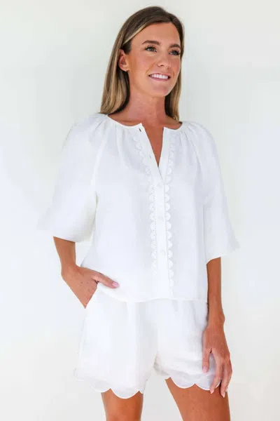 Mary George Emma Top In Star White