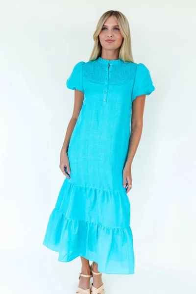 Mary George Grace Dress In Blue
