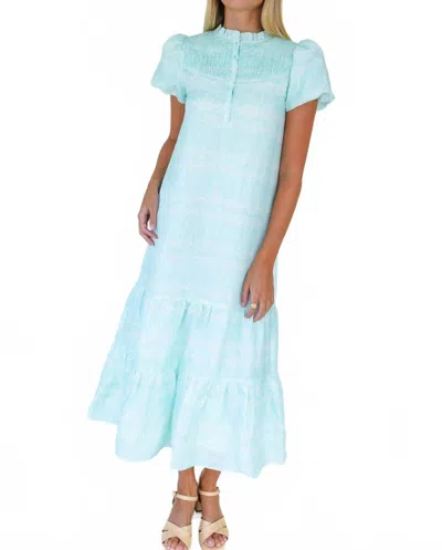 Mary George Grace Dress In Worth Palm In Blue