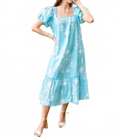 Mary George Mallory Dress In Conch Republic In Cool Tides In Blue