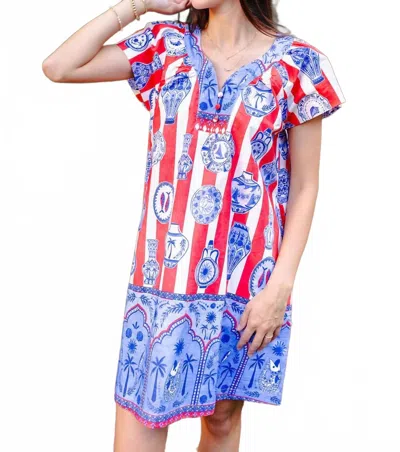 Mary George Marisa Dress In Chinoserie Charm In Multi