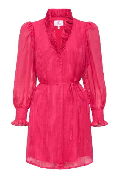 Mary George Women's Harper Dress In Rose In Animal Print