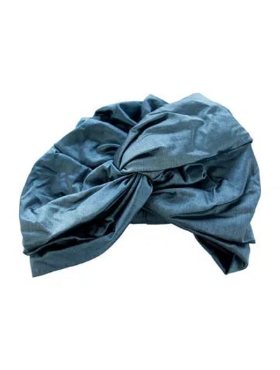 Pre-owned Mary Jane Claverol Turban In Blue
