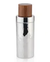 Mary Jurek Sierra Cocktail Shaker With Wood Lid In Stainless Steel