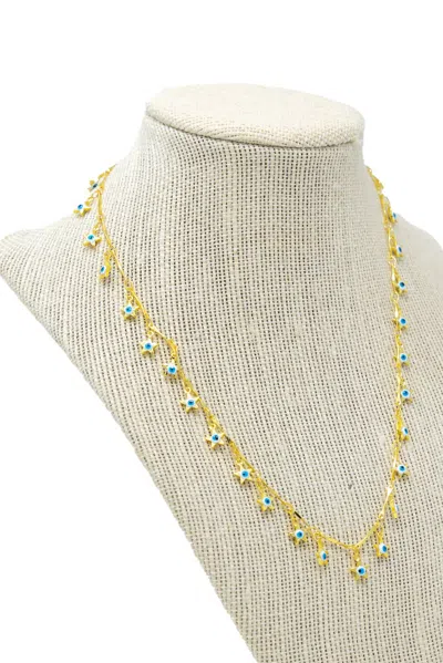 Mary Kathryn Designs Women Evil Eye Star Dangle Necklace In Gold