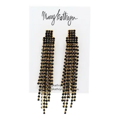 Mary Kathryn Designs Women Iridescent Dangles In Black