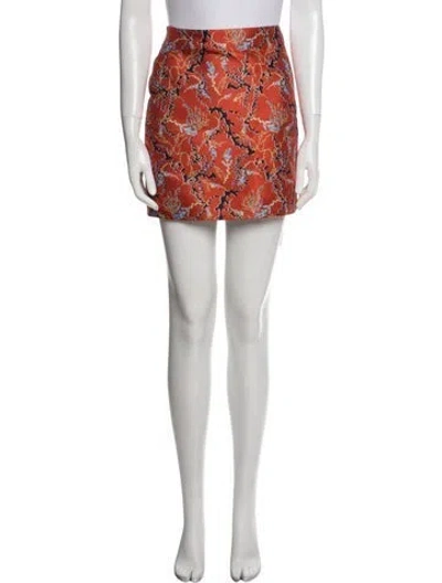 Pre-owned Mary Katrantzou 2015 Mini Skirt In Orange