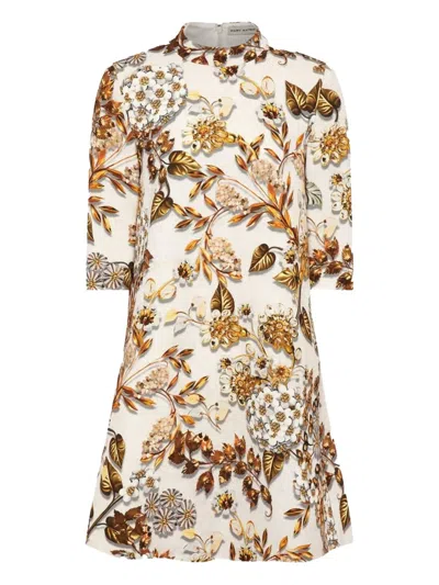 Mary Katrantzou Astor Dress In Neutral
