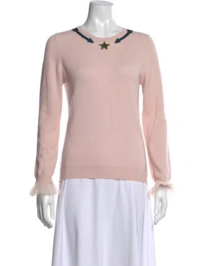 Pre-owned Mary Katrantzou Cashmere Printed Top In Pink