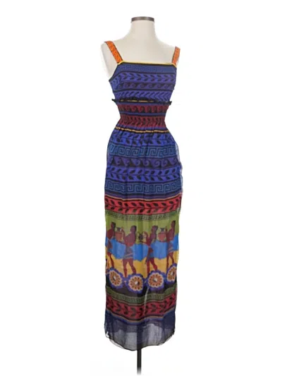 Pre-owned Mary Katrantzou Casual Dress In Blue