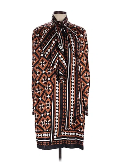 Pre-owned Mary Katrantzou Casual Dress In Brown