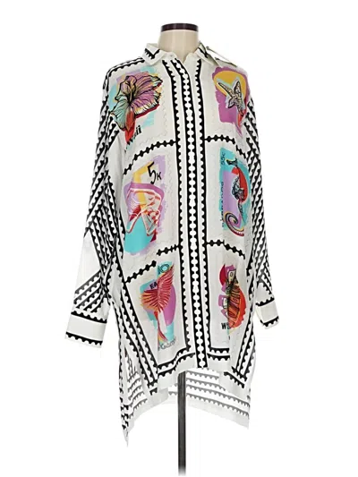Pre-owned Mary Katrantzou Casual Dress In White