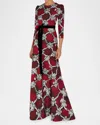 Mary Katrantzou Chantal Maxi Dress In Plexus Ruby Print