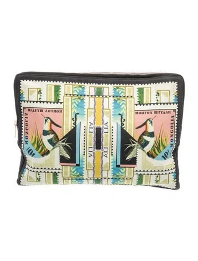 Pre-owned Mary Katrantzou Clutch In Black