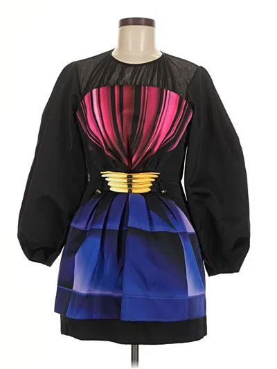 Pre-owned Mary Katrantzou Cocktail Dress In Black