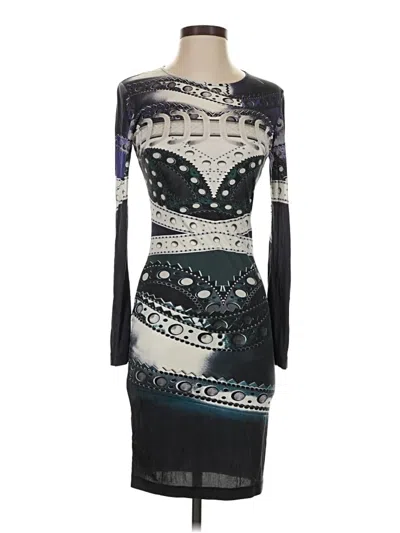 Pre-owned Mary Katrantzou Cocktail Dress In Blue