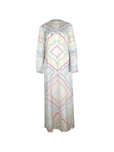 Mary Katrantzou Collins Geometric-print Kaftan Dress In Multi