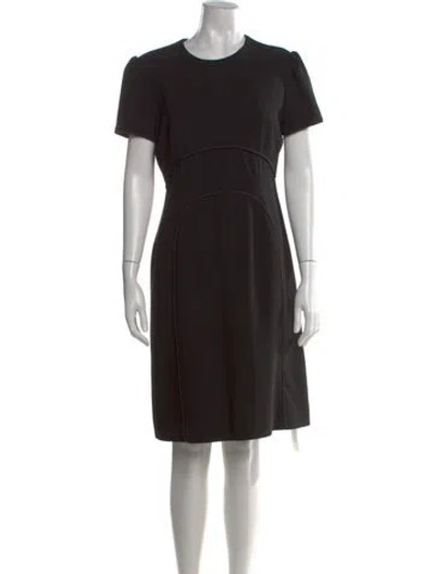 Pre-owned Mary Katrantzou Crew Neck Knee-length Dress In Black