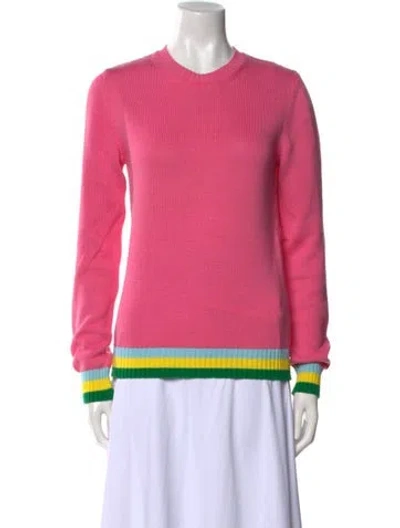 Pre-owned Mary Katrantzou Crew Neck Sweater In Pink