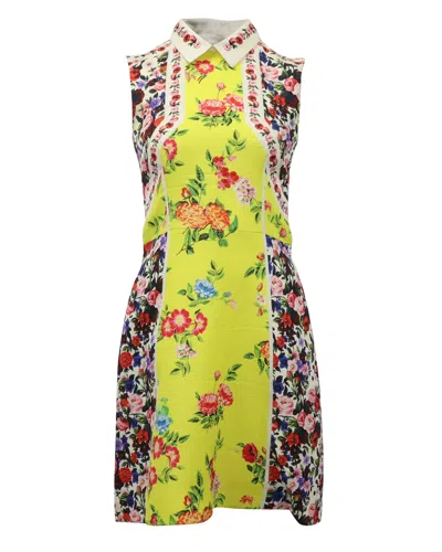 Mary Katrantzou Floral Mid Length Dress In Multicolor Silk