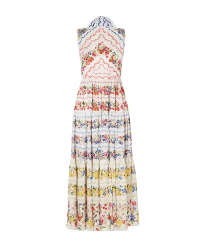 Mary Katrantzou Sophia Floral-print Woven Maxi Dress In Multi
