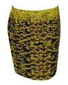 Mary Katrantzou Flower Field Skirt In Yellow Polyester In Yellow