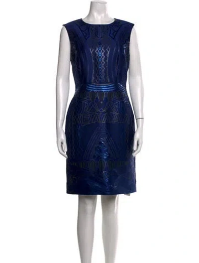 Pre-owned Mary Katrantzou Graphic Print Mini Dress In Multi