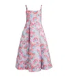 Mary Katrantzou Womens Ceramica Jq Beaux Flared Woven Midi Dress