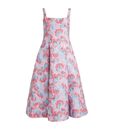 Mary Katrantzou Jacquard Ceramica Beaux Midi Dress