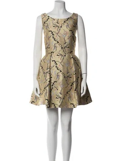 Pre-owned Mary Katrantzou Patterned Mini Dress In Multicolor