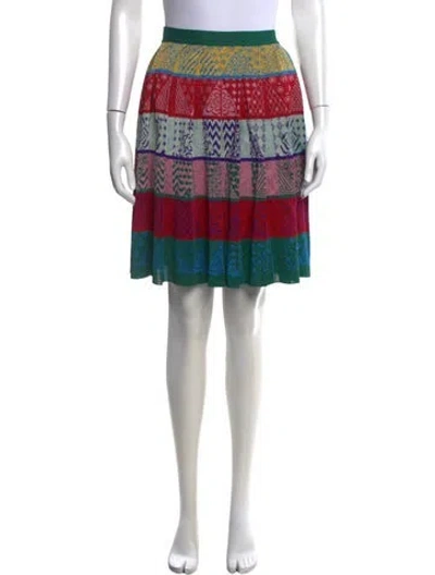 Pre-owned Mary Katrantzou Patterned Mini Skirt In Multicolor