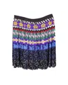 Mary Katrantzou Pleated Skirt In Multicolor Viscose In Blue