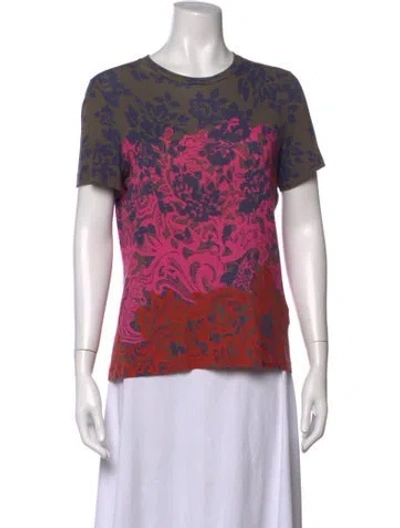 Pre-owned Mary Katrantzou Printed Crew Neck T-shirt In Multicolor