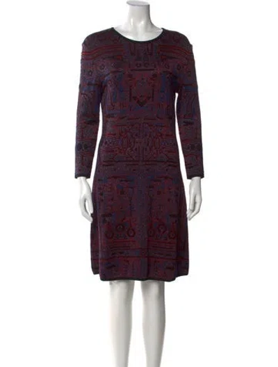 Pre-owned Mary Katrantzou Printed Knee-length Dress In Multi