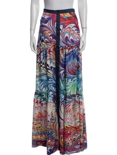 Pre-owned Mary Katrantzou Printed Long Skirt In Multicolor
