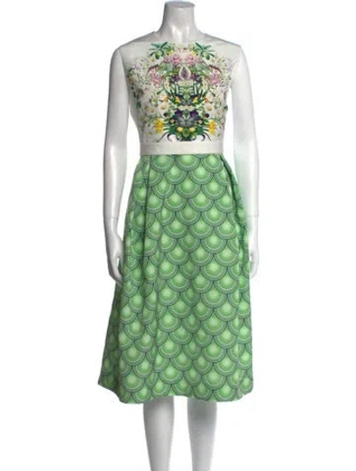 Pre-owned Mary Katrantzou Printed Midi Length Dress In Multi