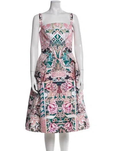 Pre-owned Mary Katrantzou Printed Midi Length Dress In Pink