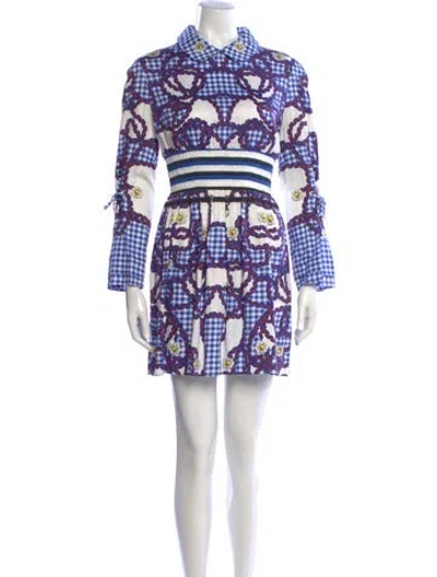 Pre-owned Mary Katrantzou Printed Mini Dress In Multi