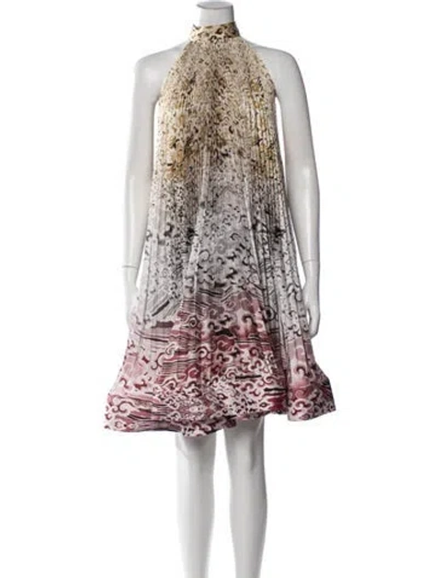 Pre-owned Mary Katrantzou Printed Mini Dress W/ Tags In Multi