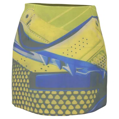 Mary Katrantzou Printed Mini Pencil Skirt In Multicolor Viscose In Yellow