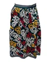 Mary Katrantzou Printed Skirt In Multicolor Cotton In Multi