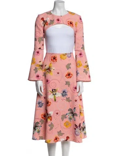 Pre-owned Mary Katrantzou Printed Skirt Set In Pink