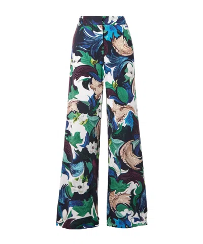 Mary Katrantzou Bryne Printed Stretch-jersey Wide-leg Pants In Multi
