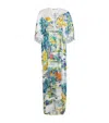 Mary Katrantzou Satin Tie-waist Taormina Kaftan