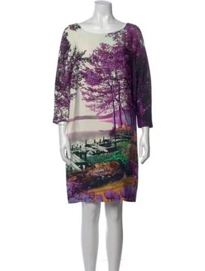 Pre-owned Mary Katrantzou Silk Knee-length Dress In Multi