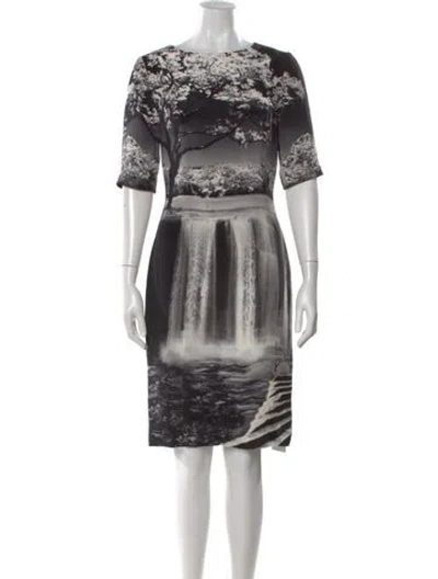 Pre-owned Mary Katrantzou Silk Knee-length Dress In Multi