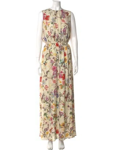 Pre-owned Mary Katrantzou Silk Long Dress In Multi
