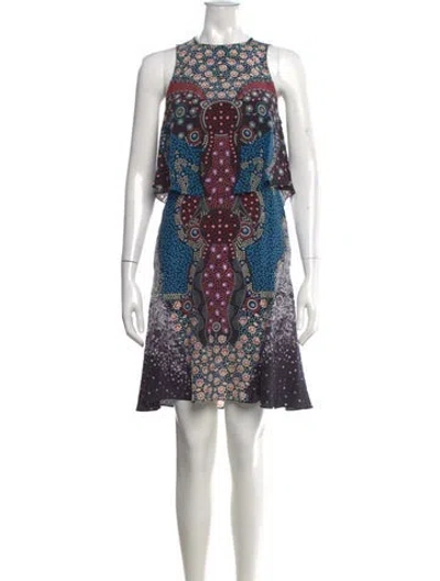 Pre-owned Mary Katrantzou Silk Mini Dress In Multi